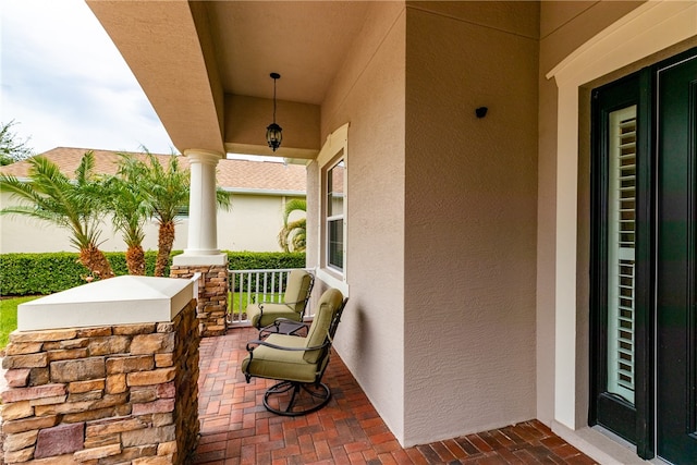 view of patio / terrace featuring a porch