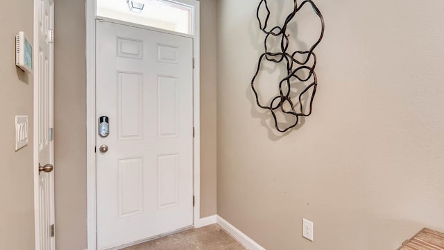 view of entrance foyer