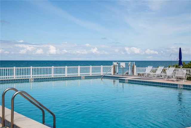 8409 Red Bay Ct Unit 8409, Vero Beach, FL 32963 - view of swimming pool with a water view