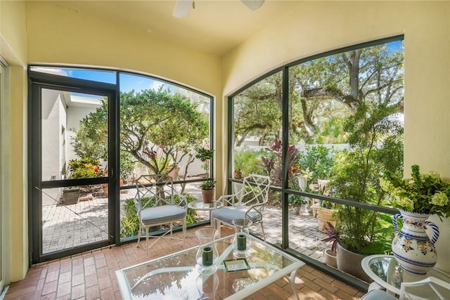 8409 Red Bay Ct Unit 8409, Vero Beach, FL 32963 - sunroom with a healthy amount of sunlight and ceiling fan