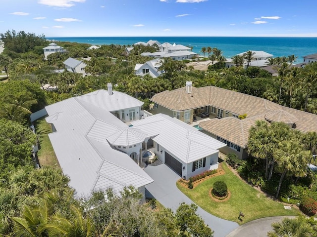 7 Beachside Dr, Vero Beach, FL 32963 - birds eye view of property featuring a water view
