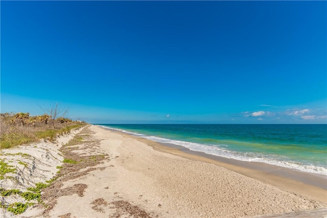 property view of water with a view of the beach