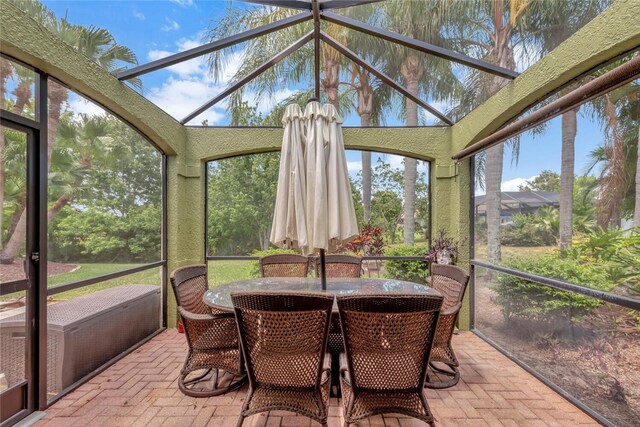 sunroom / solarium featuring a wealth of natural light