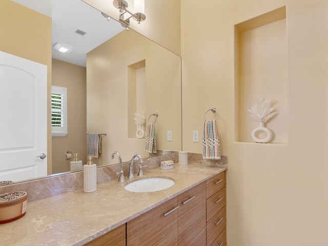 bathroom featuring vanity