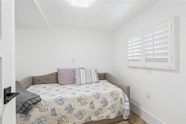 bedroom with carpet floors