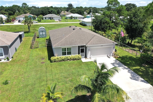 birds eye view of property