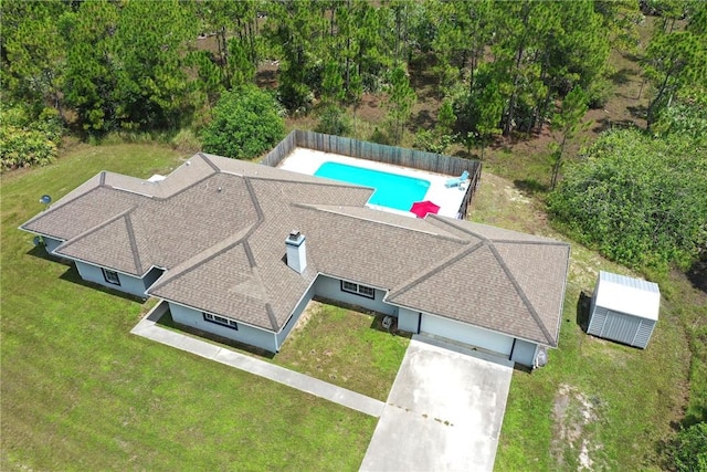 birds eye view of property