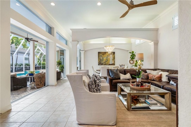 interior space featuring a sunroom