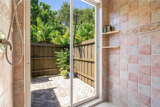 view of doorway to outside