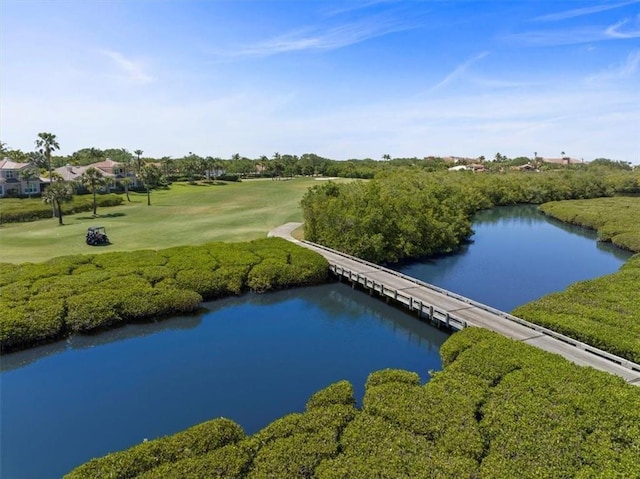 2214 Falls Cir, Vero Beach, FL 32967 - view of property's community featuring a lawn and a water view