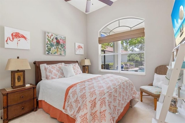 2214 Falls Cir, Vero Beach, FL 32967 - carpeted bedroom featuring ceiling fan
