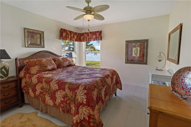 5688 Riverboat Cir SW, Vero Beach, FL 32968 - bedroom featuring baseboards and a ceiling fan