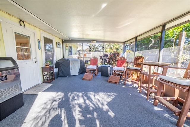 view of sunroom