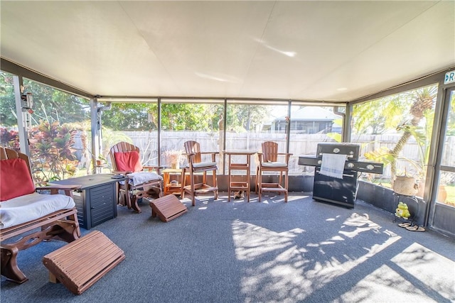 view of sunroom