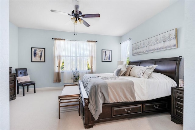 5990 Bearberry Dr, Vero Beach, FL 32967 - carpeted bedroom with ceiling fan and baseboards