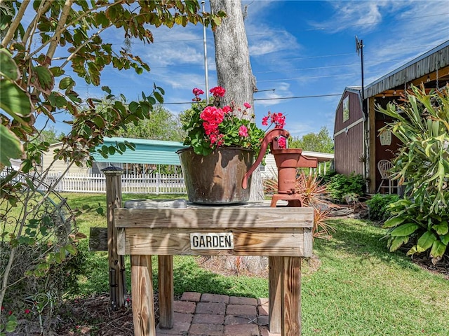 exterior details with fence