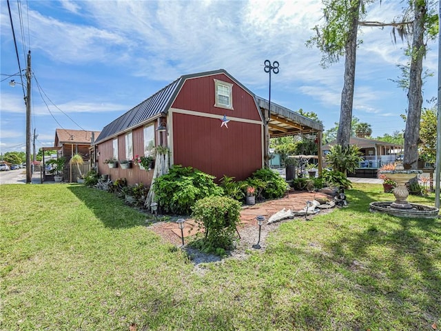 view of outbuilding featuring an outdoor structure