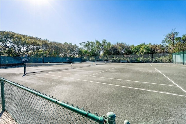 view of tennis court