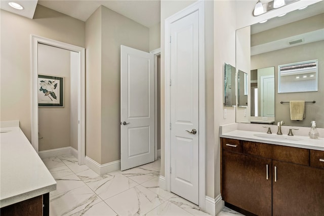 bathroom with vanity