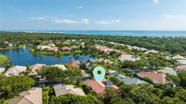 919 Island Club Sq, Vero Beach, FL 32963 - aerial view with a water view and a residential view