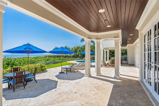 view of patio / terrace with french doors