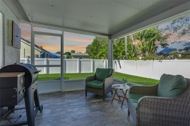 view of sunroom / solarium