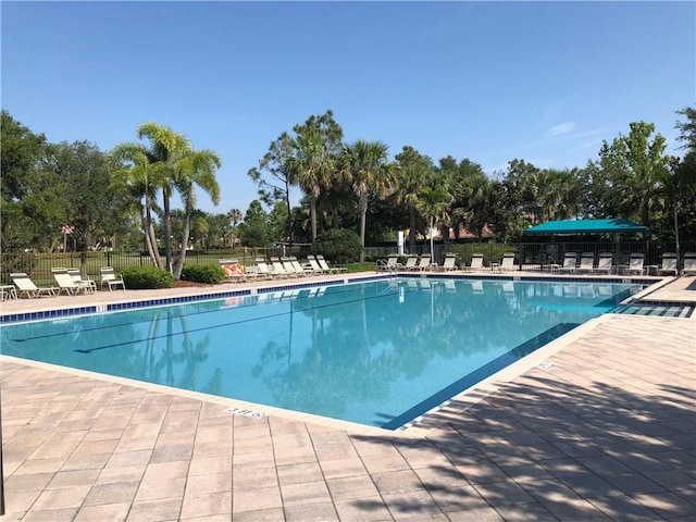 pool with fence