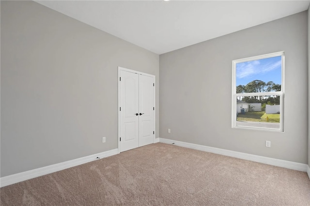 view of carpeted empty room