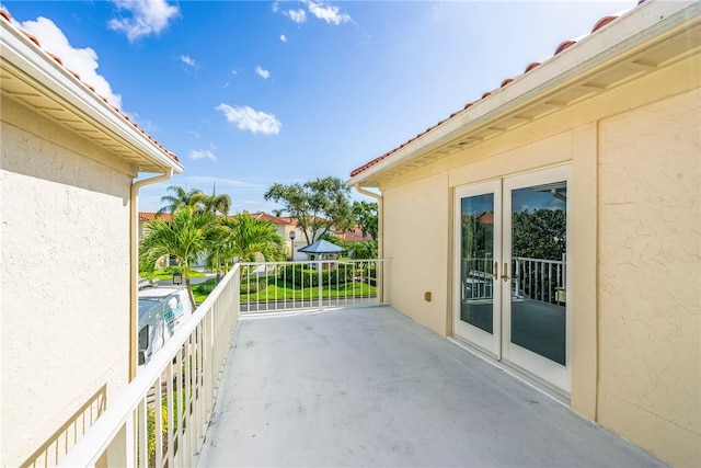 view of balcony