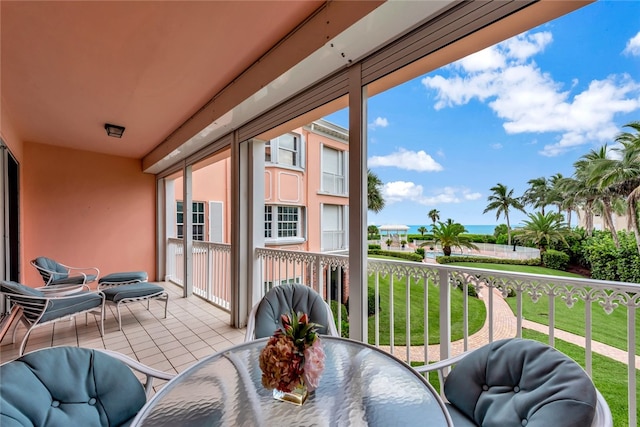 view of balcony