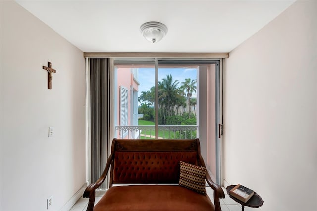 interior space featuring tile patterned floors