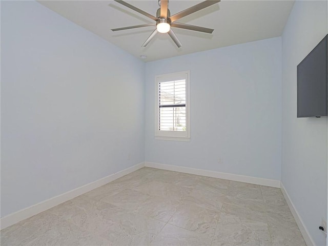 4348 Beauty Leaf Cir, Vero Beach, FL 32967 - unfurnished room featuring ceiling fan and baseboards