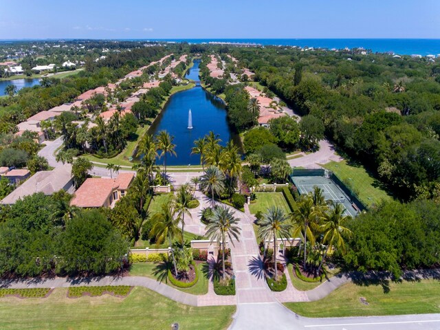 9520 E Maiden Ct, Vero Beach, FL 32963 - aerial view of residential area featuring a nearby body of water