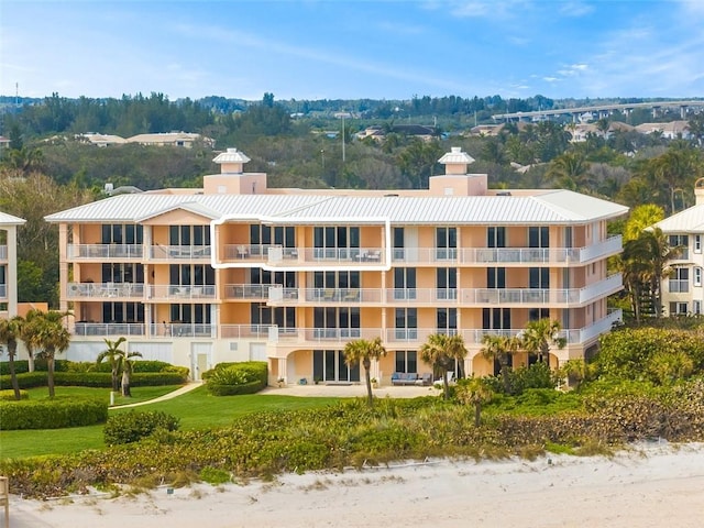 view of property with a water view