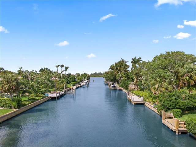 524 Bay Dr, Vero Beach, FL 32963 - water view with a boat dock