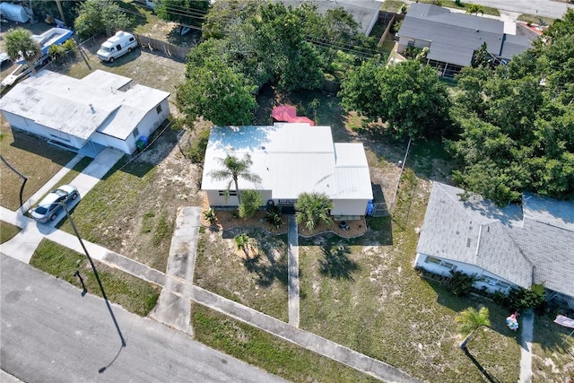 view from above of property
