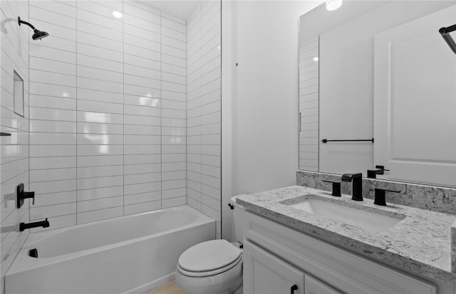 1209 Harper Way Unit 008, Vero Beach, FL 32960 - full bath with vanity, toilet, and shower / bathtub combination
