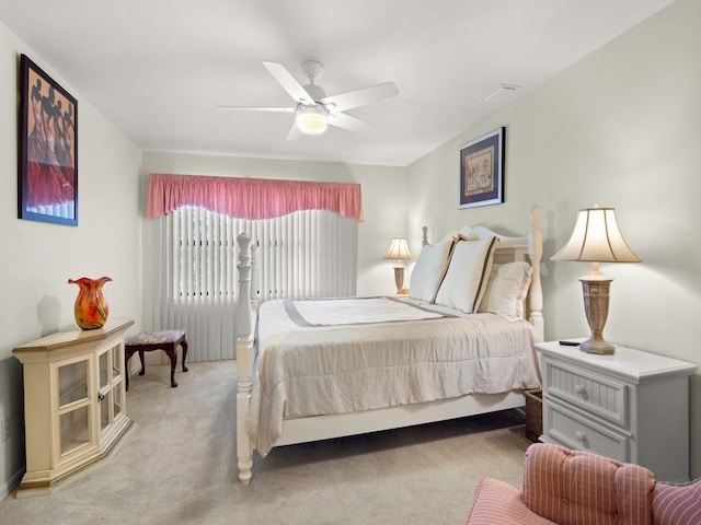 636 Centre Ct SW Unit 102, Vero Beach, FL 32962 - bedroom featuring carpet flooring and a ceiling fan