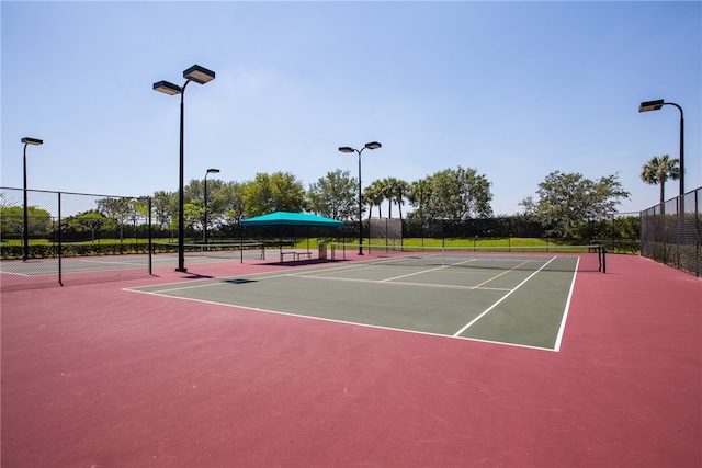 view of tennis court