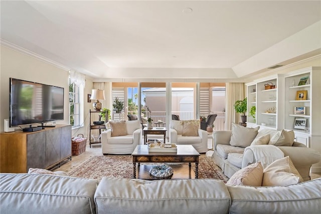 1250 W Southwinds Blvd Unit 310, Vero Beach, FL 32963 - living room with crown molding