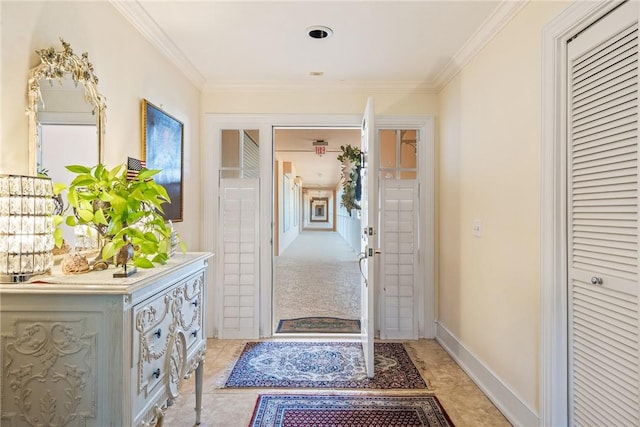 1250 W Southwinds Blvd Unit 310, Vero Beach, FL 32963 - doorway to outside with crown molding
