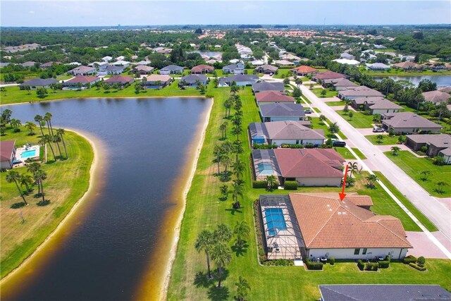 6354 Arcadia Sq, Vero Beach, FL 32966 - aerial view of residential area with a nearby body of water