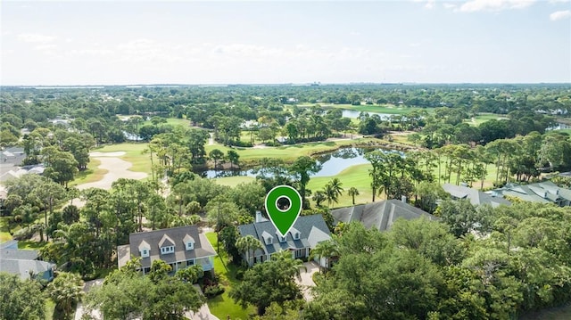 1080 Carolina Cir SW, Vero Beach, FL 32962 - aerial view of residential area with a golf course and a large body of water