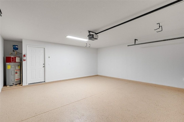 4455 55th St, Vero Beach, FL 32967 - garage featuring water heater and a garage door opener