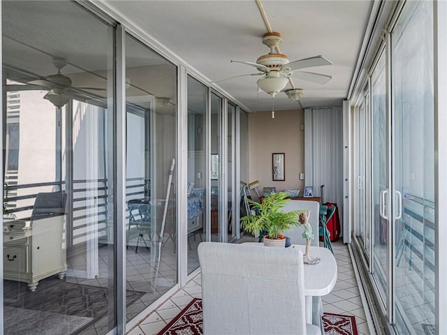 935 E Causeway Blvd Unit 505, Vero Beach, FL 32963 - sunroom / solarium with a ceiling fan