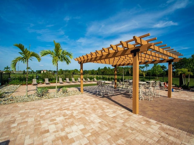 2641 Crowned Eagle Cir SW, Vero Beach, FL 32962 - view of patio / terrace featuring a pergola