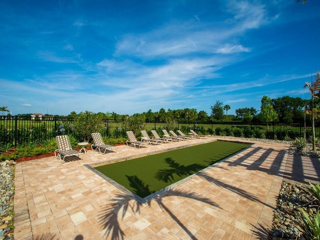 2641 Crowned Eagle Cir SW, Vero Beach, FL 32962 - view of patio / terrace with a game area
