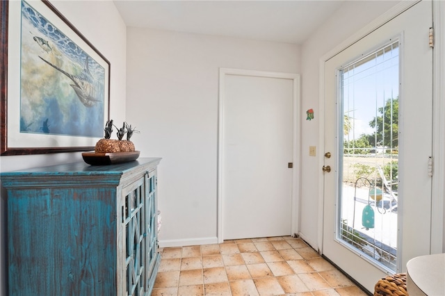 entryway featuring a wealth of natural light