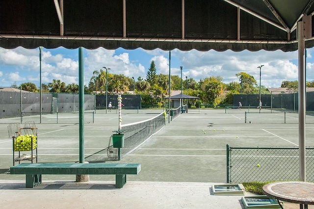 view of sport court