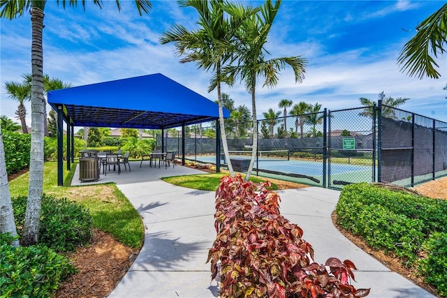 5151 Jasper Sq, Vero Beach, FL 32967 - view of property's community with a tennis court and a gazebo